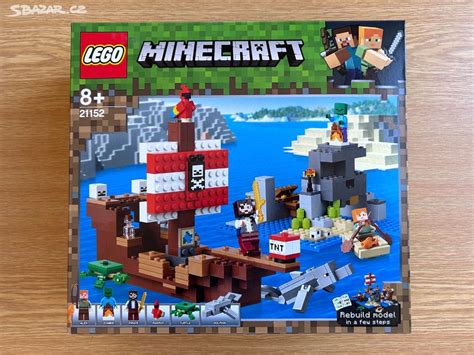 LEGO Minecraft 21152 Dobrodružství pirátské lodi - Louny - Sbazar.cz