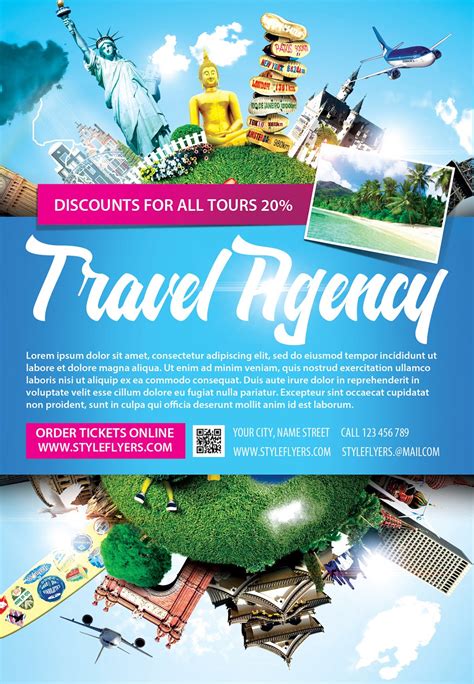 300 Best Travel Flyer Templates Free Premium