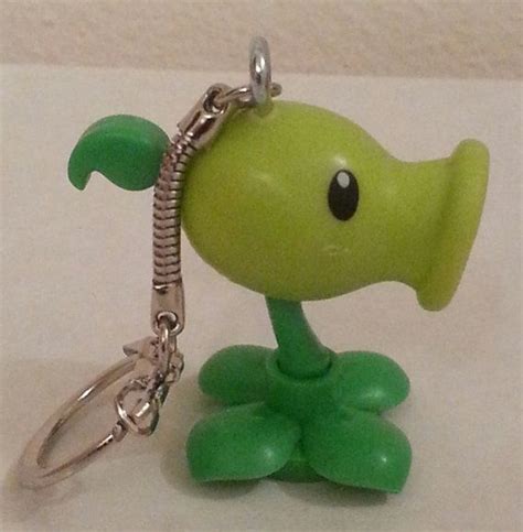 Plants Vs Zombies Peashooter Keychain Plants Vs Zombies Etsy Keychain