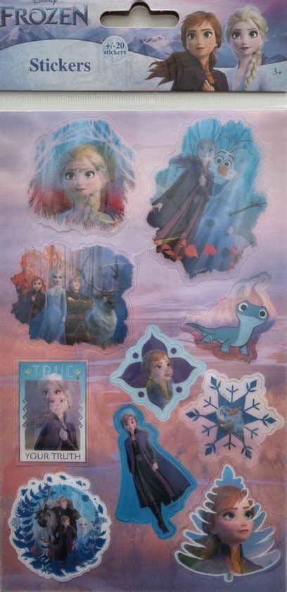 STICKERSTORE Disney Frozen Stickervel 30 Stuks Knutselen