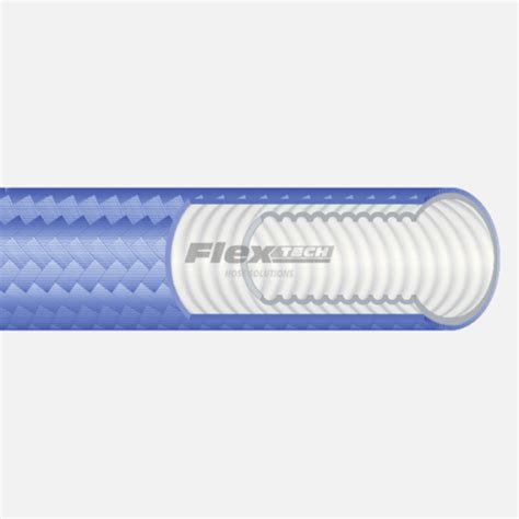 Polypropylene Covered Convoluted PTFE Hose Flextech