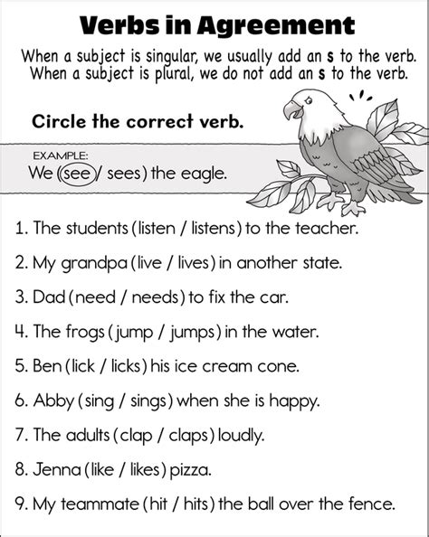 Subject Verb Agreement Singular And Plural Subjects