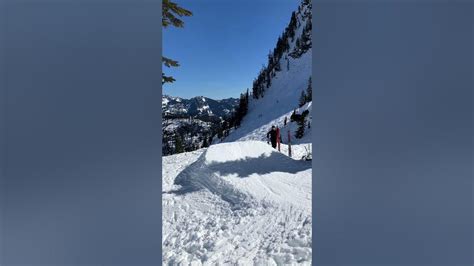 Big Jump At Alpental Ski Skiing 540 Alpental Backcountry Youtube