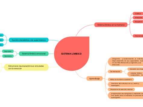 Sistema Limbico Mapa Mental Amostra