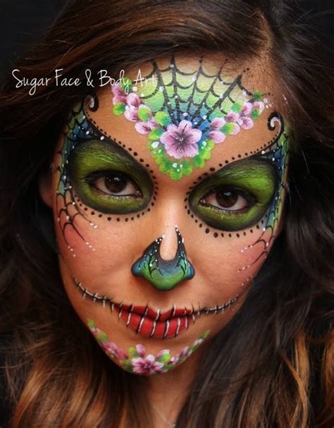 Day of the Dead/Sugar Skull Makeup - Vanessa Mendoza #sugarskull Sugar Skull Face Paint, Sugar ...