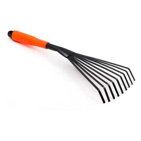 Garden Leaf Rake With Plastic Handle Nine Teeth Grass Rake Bhoomi