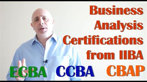 Guide To Iiba Business Analysis Certifications Cbap Ccba Ecba Youtube