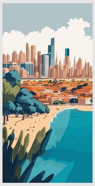 Premium Vector Australia Poster Design