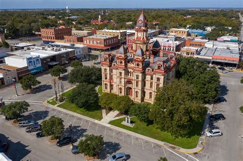 View over Caldwell County Courthouse in the Downtown Square in Historic ...