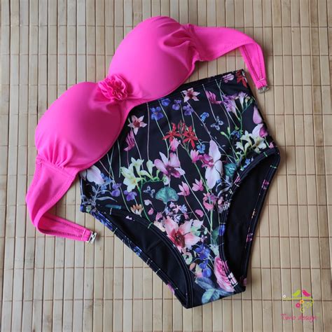 Fekete menstruációs bikini fürdőruha alsó fürdőbugyi
