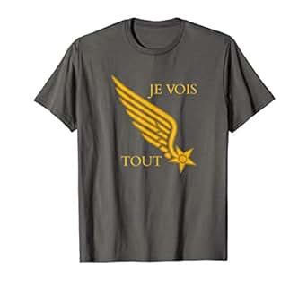 Amazon.com: Lafayette Escadrille Pilot's Collar Insignia WWI T-Shirt: Clothing