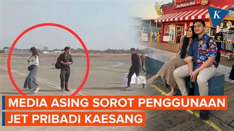 Video Media Asing Sorot Penggunaan Jet Pribadi Kaesang Dan Erina