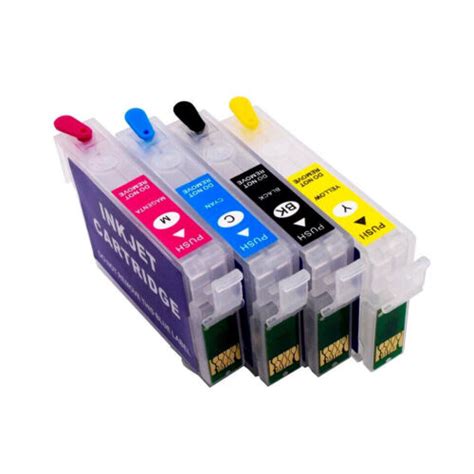 T1271 126 Xl Refillable Ink Cartridge With Arc Chip Compatible For Epson Wf 3520 Ebay