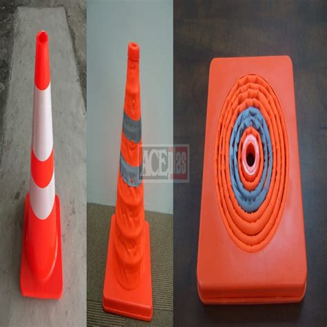 Safety Cone Collapsable Cone AcePlas Pte Ltd