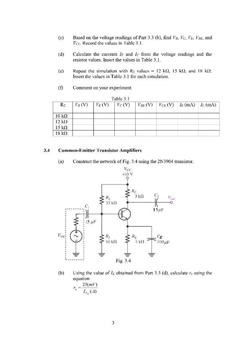 Solved Experiment 2 Bipolar Junction Transistor 1