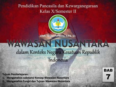 Wawasan Nusantara Ppkn X Sem Genap Sub Bab Sub Pptx