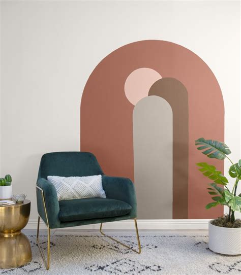 Color Block Wall Decal Arch Wall Sticker Arch Color Decal Etsy Artofit