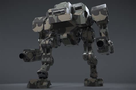 Mech 02 3D Robots Unity Asset Store