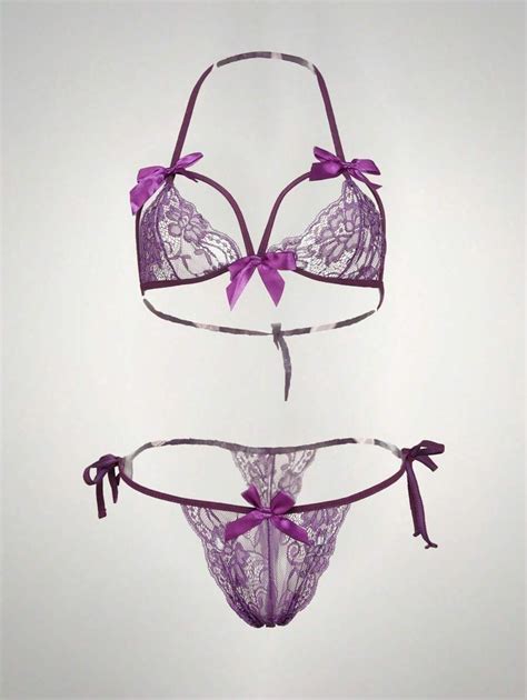 Sexy Lingerie Christmas Valentine S Day Pure Desire Wind Sexy Seduction Hook Three Point Lace