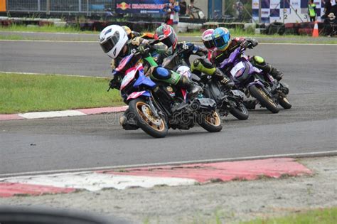 Motorcycle Racing At The Sentul Circuit Bogor West Java Editorial