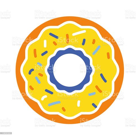 Donut Simple Illustration On White Background Stock Illustration Download Image Now Doughnut