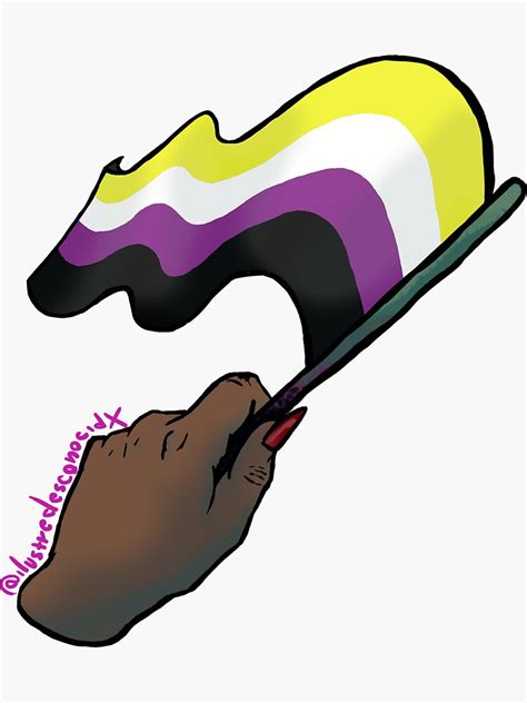 Non Binary Pride Flag Sticker For Sale By Zaxcuo Redbubble