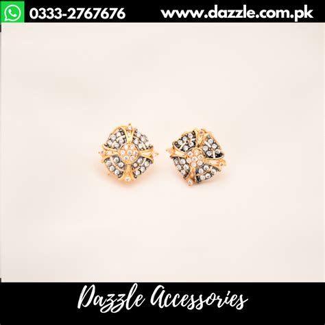 Gold Stud Earrings for girls - Dazzle Accessories