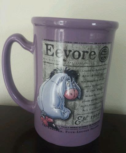 Rare Extra Large Eeyore Walt Disney Store Coffee Tea Mug Eeyore