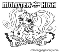 Monster High Baby Operetta Coloring Pages