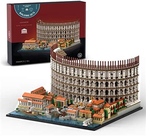 Roman Colosseum Building Set Collectible Model For Adults Compatible