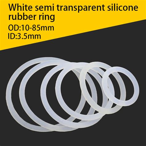 O Ring 13cm Bottle Rubber Seal Cs 35mm Food Grade White Silicone O