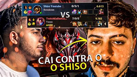 SHISO RESPEITOU O TOP 1 YASUO EODARKZINN YASUO HIGH ELO GRÃO MESTRE