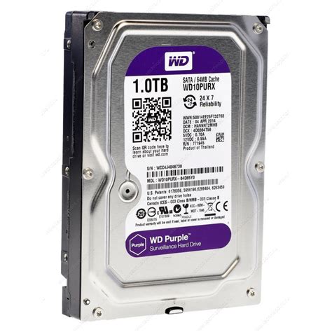 WD Purple 1 Тб WD10PURX в Твери по лучшей цене