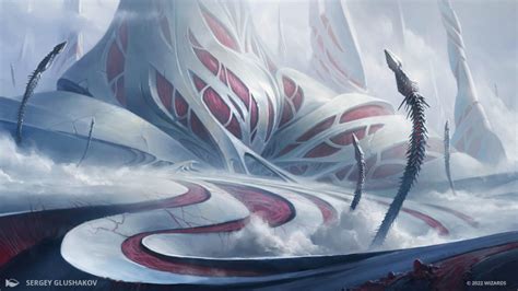 Plains Mtg Art From Phyrexia All Will Be One Set By Sergey Glushakov