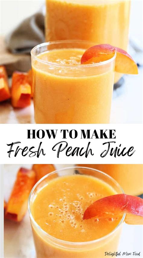 Peach Juice Recipe In A Blender Peach Nectar Recipe In 2024 Fresh Juice Recipes Peach