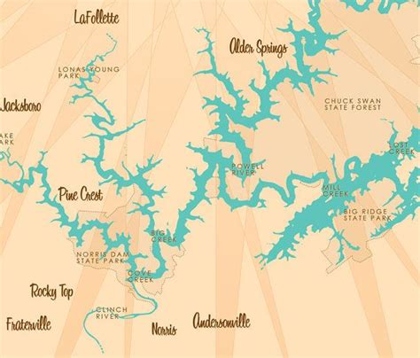 Norris Lake Map Printable