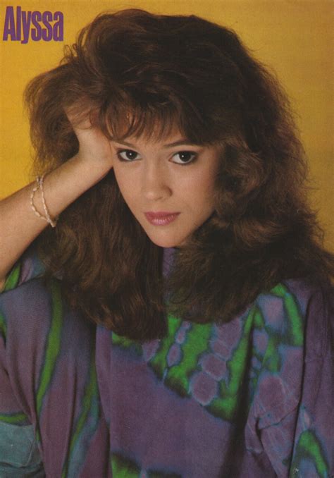 Alyssa Milano Kirk Cameron Teen Magazine Pinup Purple Shirt Sizzle Magazine Hot Teen Stars