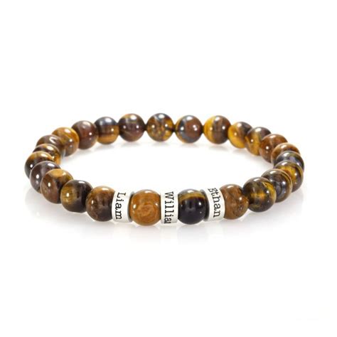 Brow Mens Tiger Eye Bracelet Talisa Engraved Bracelets For Men