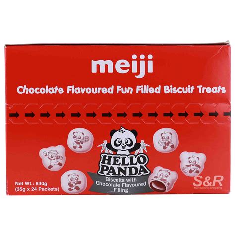 Meiji Hello Panda Biscuits With Chocolate Flavored Filling 840g