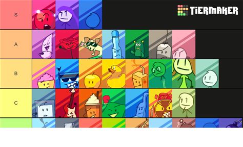 BFDI Mini Characters Tier List Community Rankings TierMaker