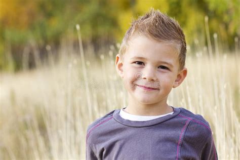 Beautiful Smiling Little Boy Portrait Stock Image - Image of happy ...