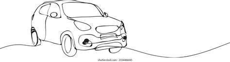 Car Line Drawing Vector Illustration Stock Vector (Royalty Free ...