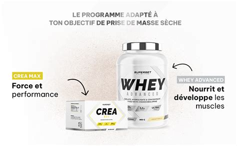 Superset Nutrition Programme Prise De Muscle Sec Avancé 100 Whey