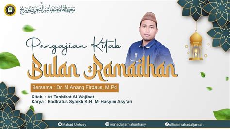 005 Kitab At Tanbihat Al Wajibat Dr M Anang Firdaus M Pd YouTube