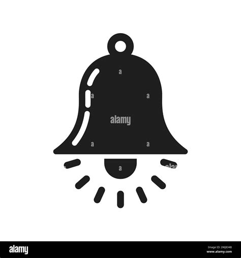 Bell Icon Bell Symbol Black Icon Of Bell Isolated On White Vector