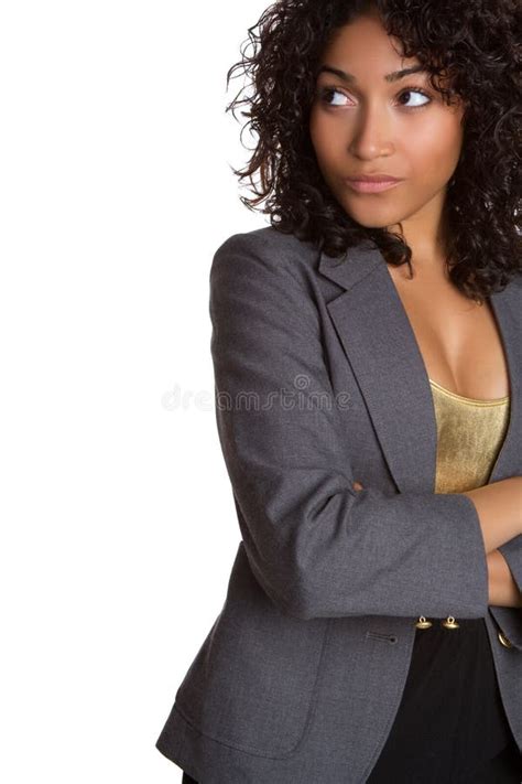 Black Businesswoman Stock Image Image Of Copy Hair 14551843