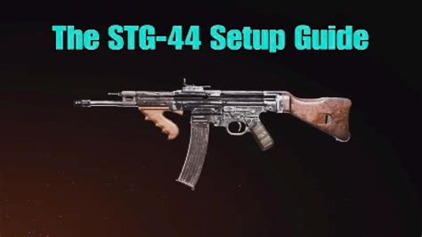 The Stg Class Setup Guide Cod Vanguard Youtube