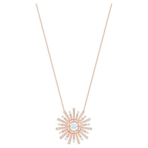 Swarovski Sunshine Dames Ketting Staal Roségoudkleurig Bol