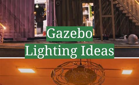 Gazebo Lighting Ideas - GardenProfy