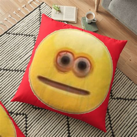 Cursed Emoji Floor Pillow By Snotdesigns Redbubble